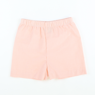 Signature Shorts - Orange Mini Check Seersucker