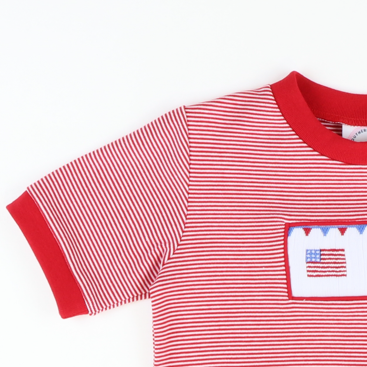 Smocked Stars and Stripes Knit Shirt and Shorts Set