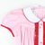 Embroidered Candy Canes Collared Top & Bloomer Set- Light Pink Check Flannel
