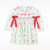 Embroidered Heirloom Christmas Trees Ruffle Dress