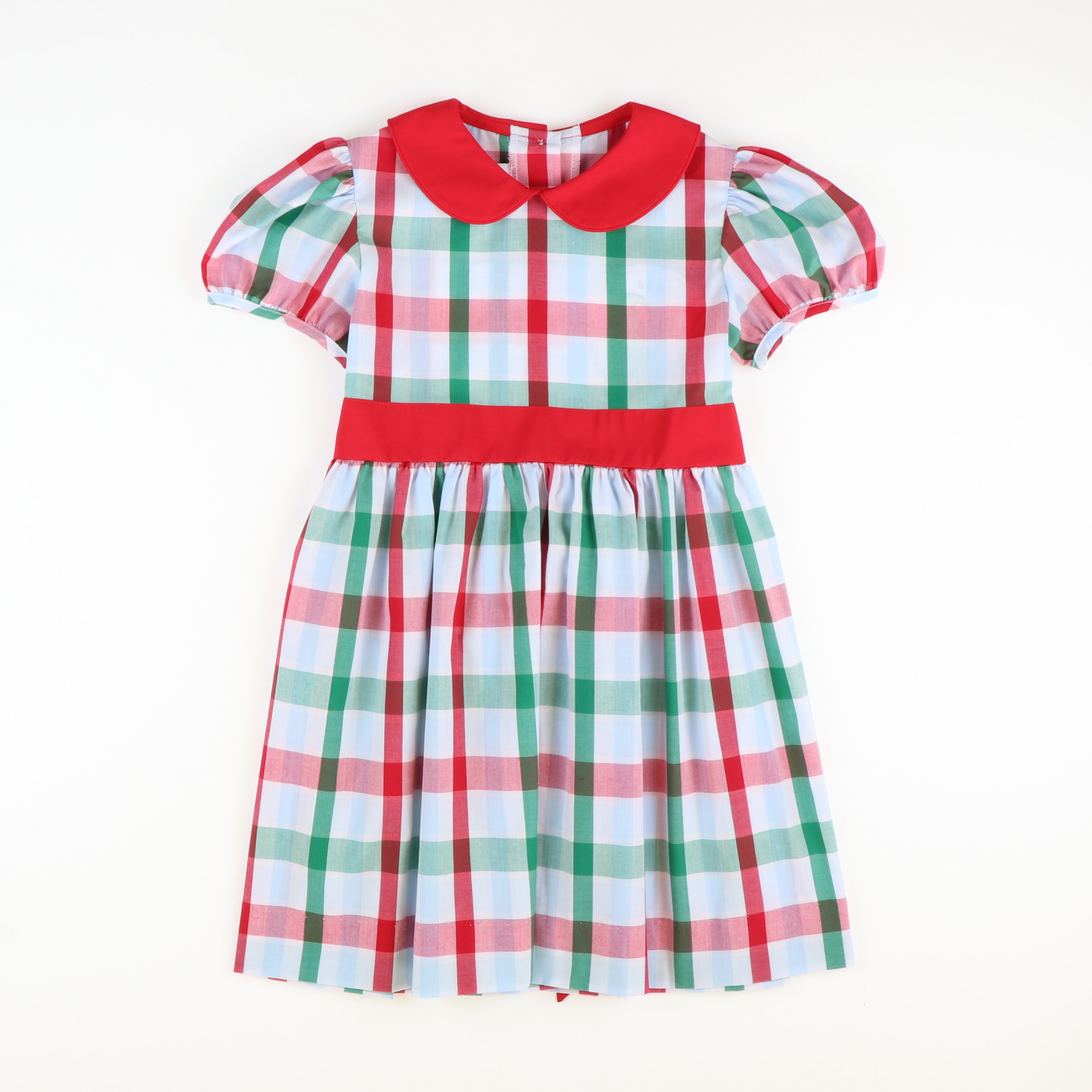 Collared Dress Christmas Party Plaid