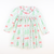Smocked Rosette Ruffle Dress - Heirloom Christmas Trees