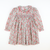 Smocked Rosette Ruffle Dress - Christmas Floral