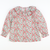 Christmas Floral Ruffle Neck Blouse