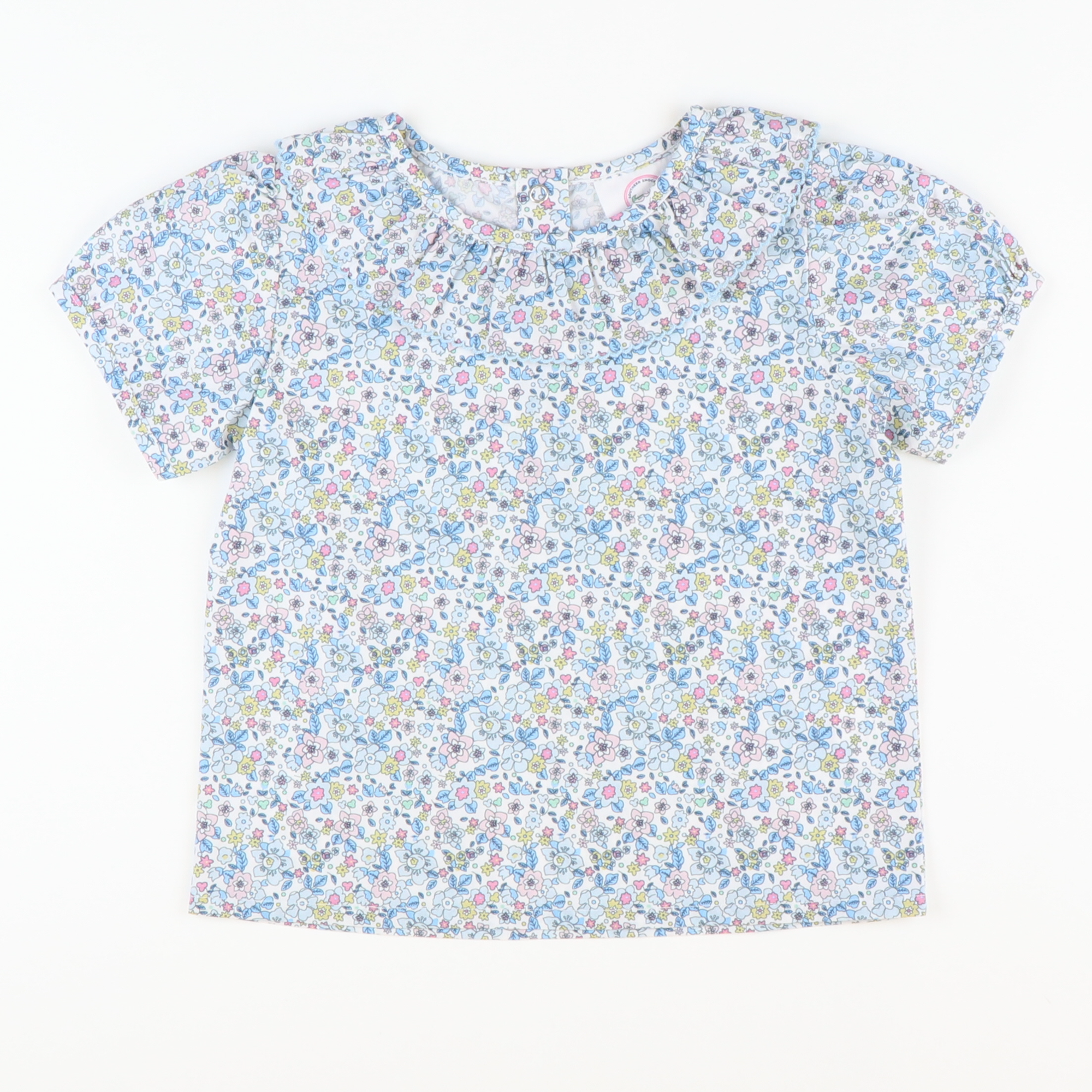 Garden Party Floral Ruffle Blouse