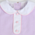 Collared Seersucker Sleeveless Dress - Lavender Mini Check