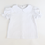 Girls Classic Short Sleeve Blouse - White Knit