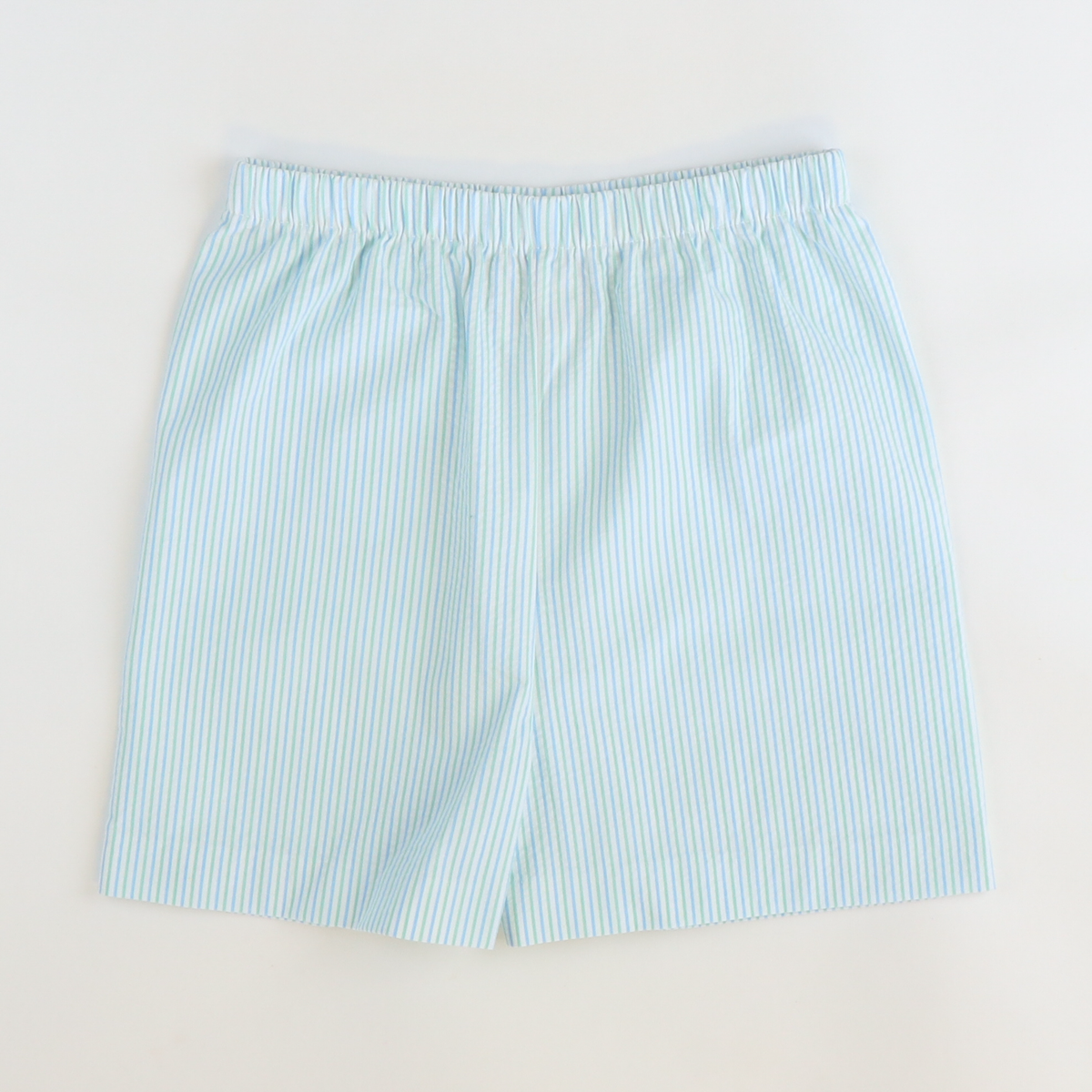 Signature Shorts - Light Blue & Mint Stripe Seersucker