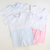 Embroidered Ruffle Girl Bubble - Light Pink