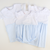 Embroidered Ruffle Girl Bubble - Light Blue