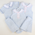 Collared Seersucker Sleeveless Top & Bloomer Set - Light Blue Mini Check