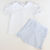 Girls Classic Short Sleeve Blouse - White Knit