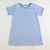 Out & About Dress - Party Blue Micro Stripe Knit