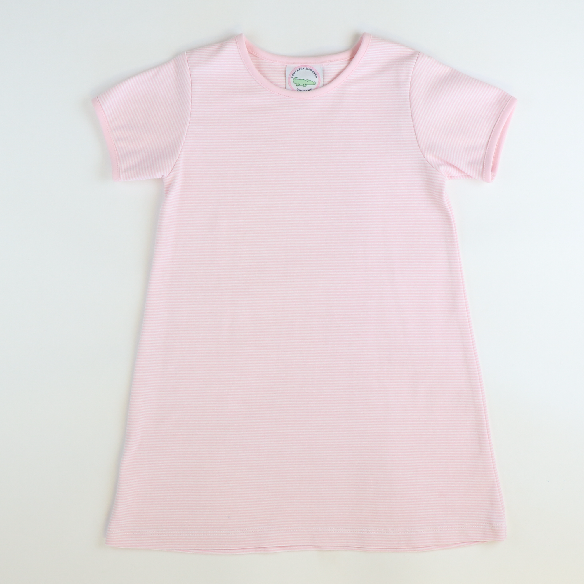 Out & About Dress - Pink Micro Stripe Knit