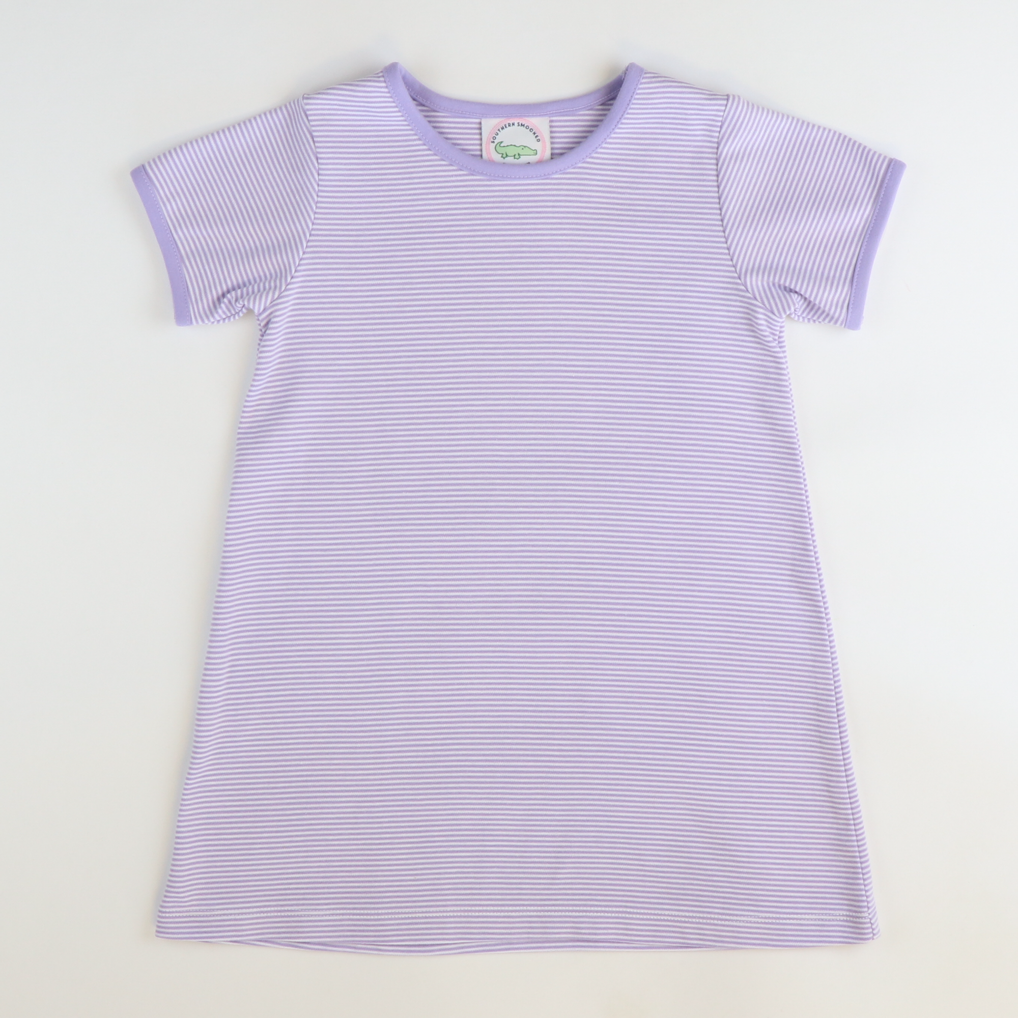 Out & About Dress - Lavender Micro Stripe Knit