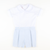 Collared Short Set - Light Blue Mini Check Seersucker
