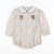 Autumn Floral Collared Bow Girl Bubble