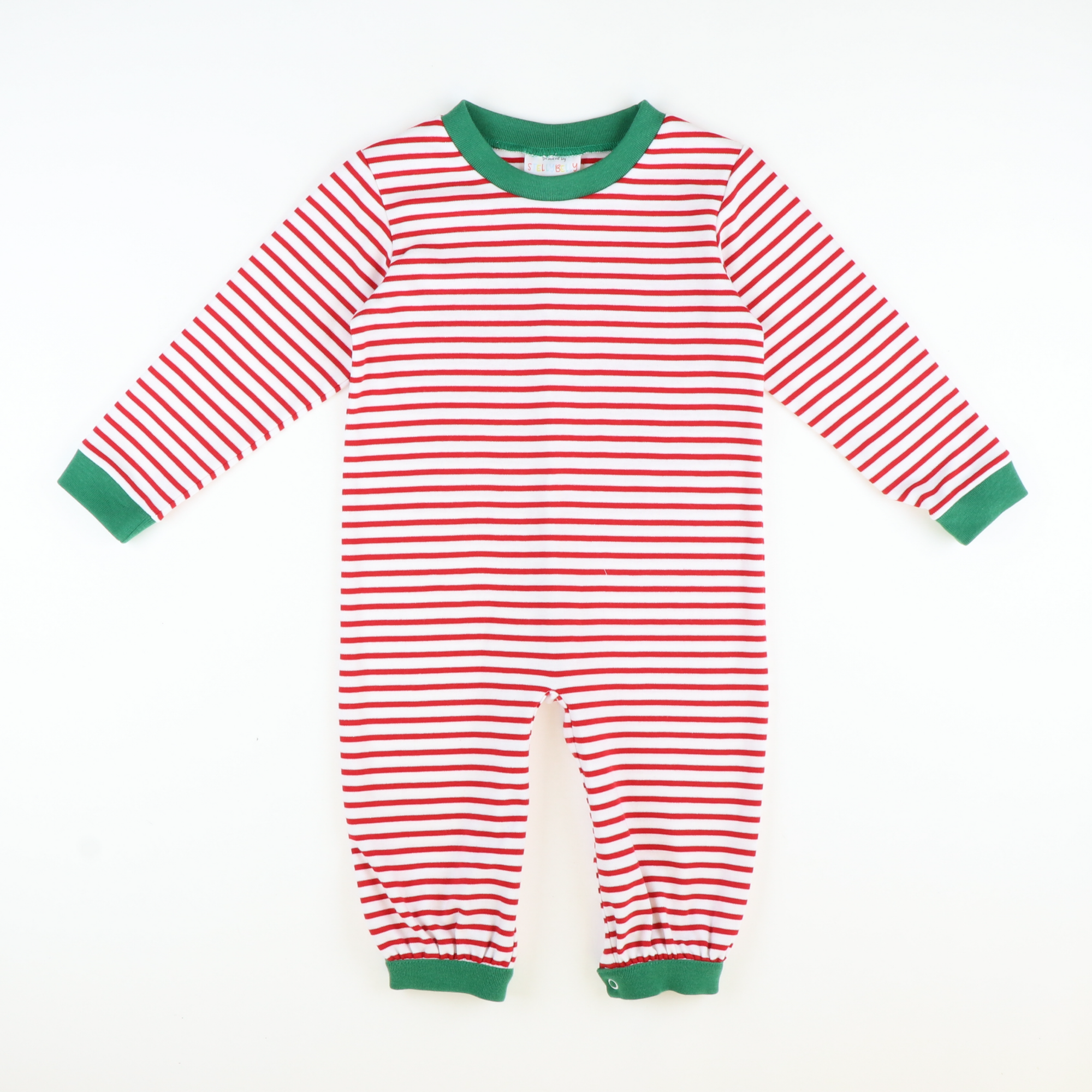 Out & About L/S Boy Long Bubble - Red Stripe Knit