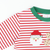 Appliquéd Christmas Eve Long Sleeve Shirt - Red Stripe Knit