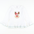 Appliquéd Reindeer Ruffle Top - White Knit