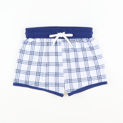 Nautical Navy Swim Trunks