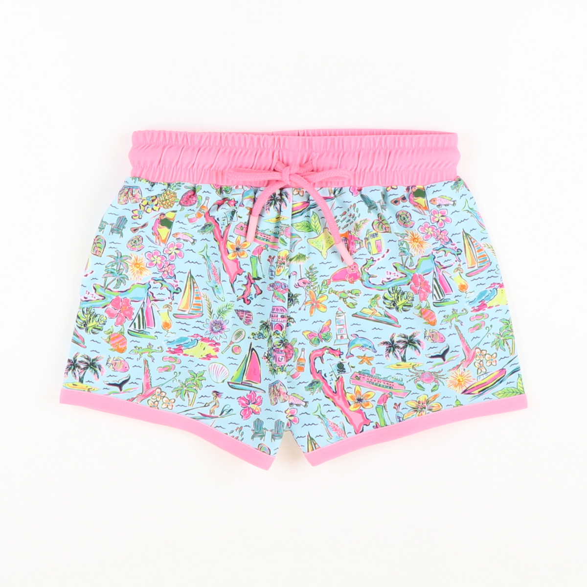 Resort Print Swim Trunks