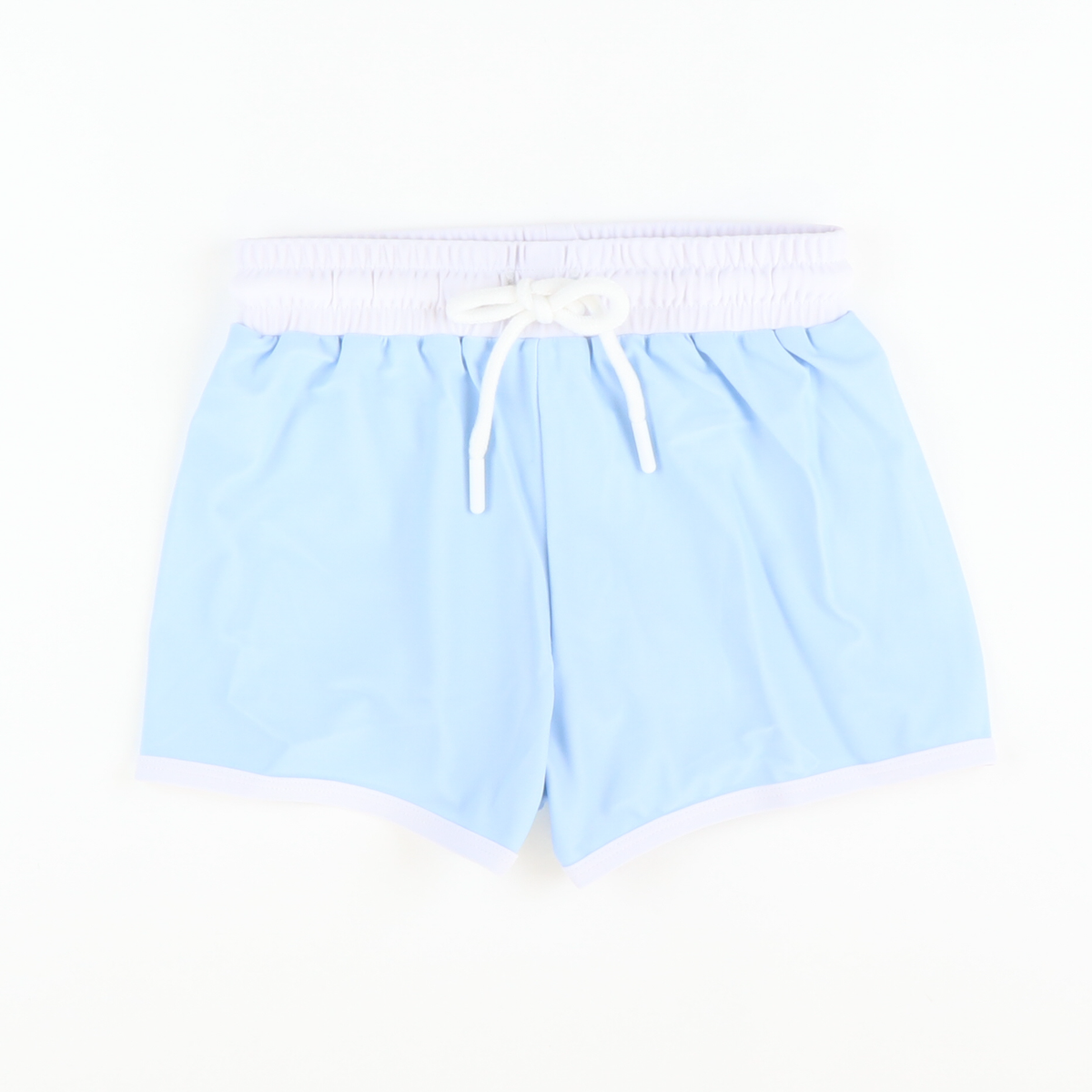 Watercolor Blue Swim Trunks