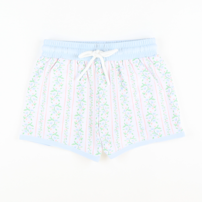 Rosemary Floral Swim Trunks