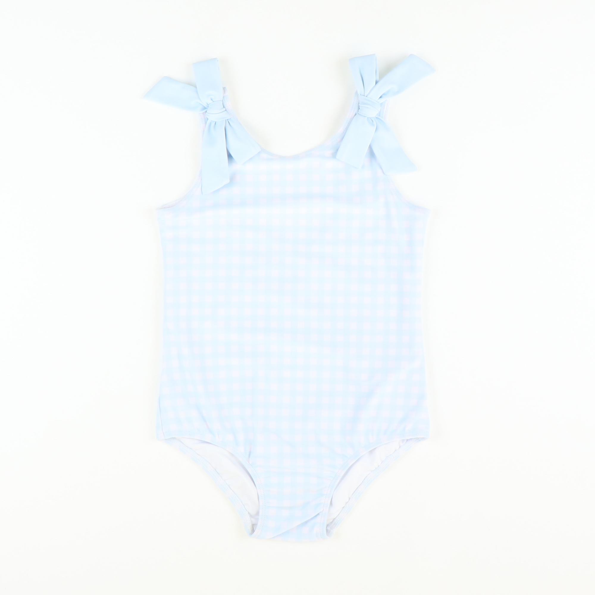 Seaside Blue Check One-Piece Swimsuit