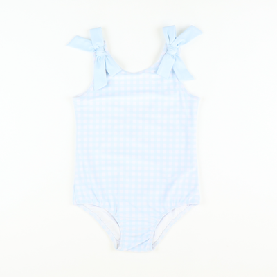 Seaside Blue Check One-Piece Swimsuit