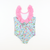 Resort Print Ruffle One-Piece Swimsuit