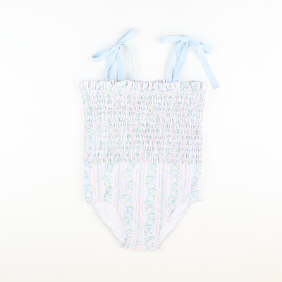 Rosemary Floral Smocked One-Piece Swimsuit