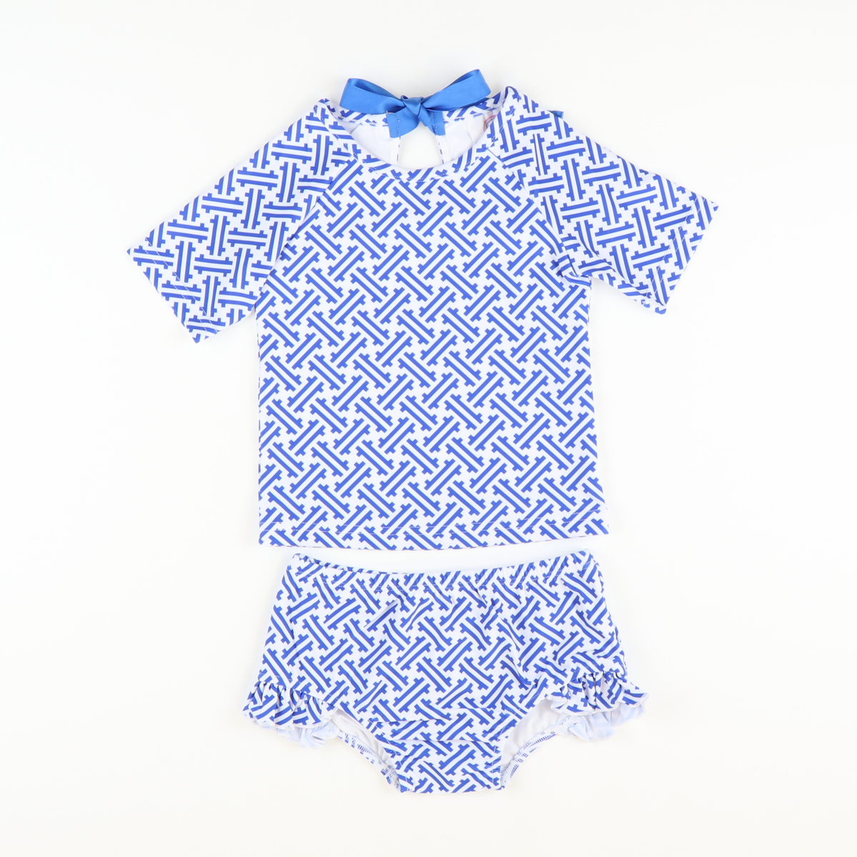 Cabana Blue Two-Piece Rash Guard