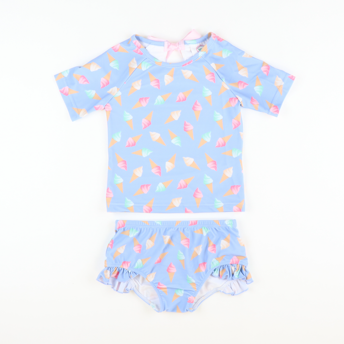 Ice Cream Swirl Two-Piece Rash Guard