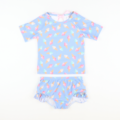 Ice Cream Swirl Two-Piece Rash Guard