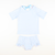 Seaside Blue Check Two-Piece Rash Guard