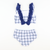 Nautical Navy Ruffle Two-Piece Swimsuit