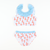 Lobster Print Ruffle Two-Piece Swimsuit