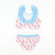 Lobster Print Ruffle Two-Piece Swimsuit