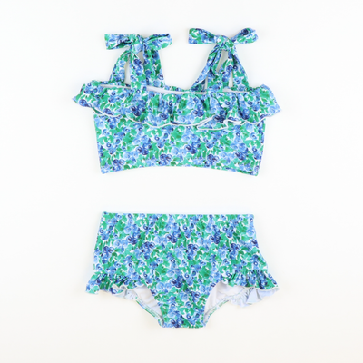 Lakehouse Floral Ruffle & Ties Two-Piece Swimsuit