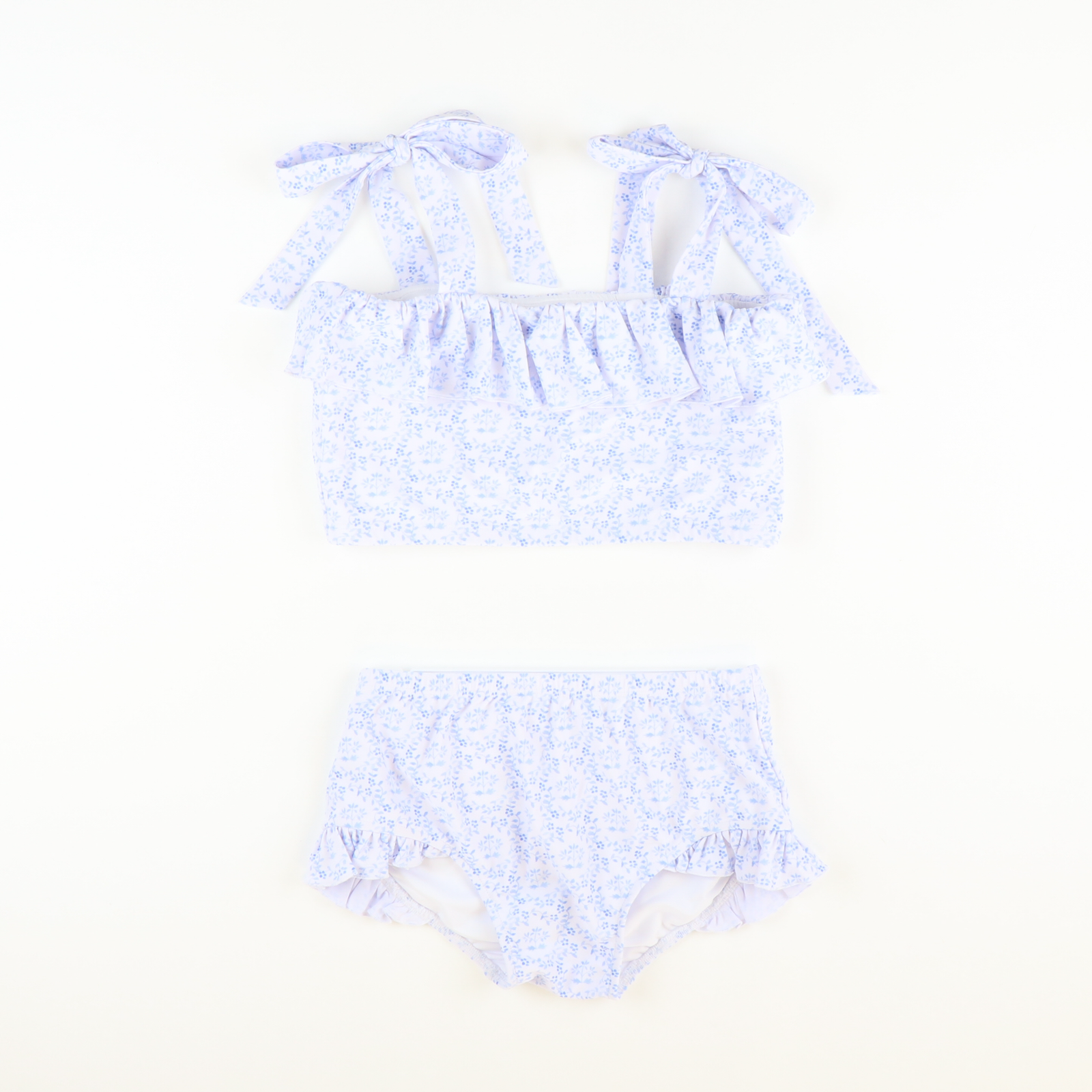 Watercolor Blue Swim Trunks - Southern Smocked Co.