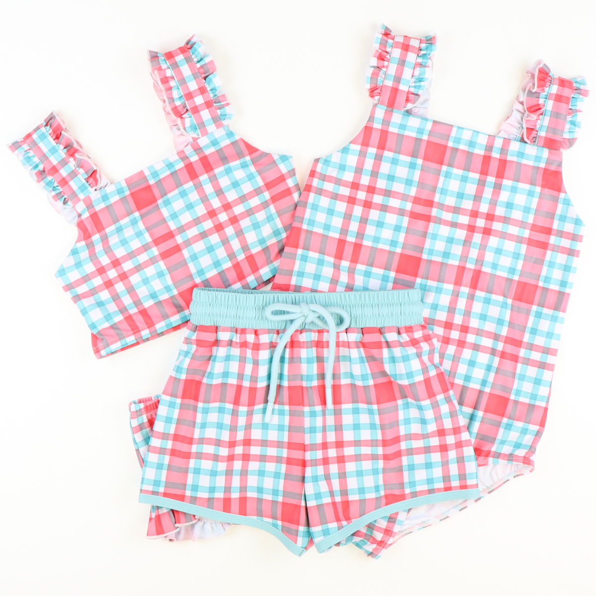 Palm Beach Plaid One-Piece Swimsuit