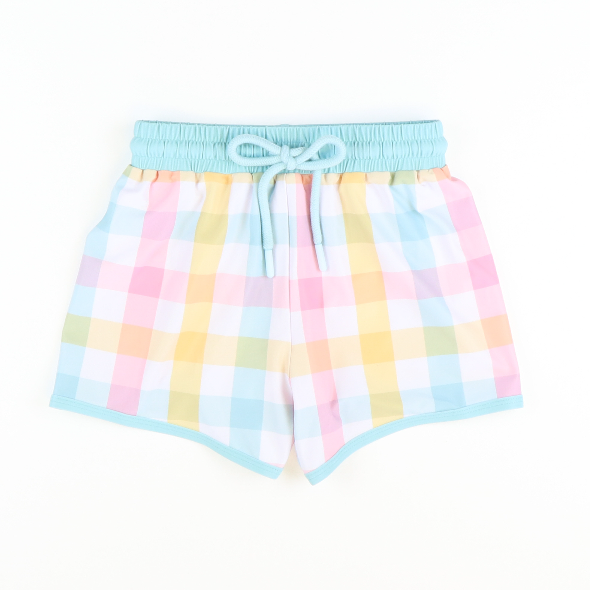 Hamptons Plaid Swim Trunks