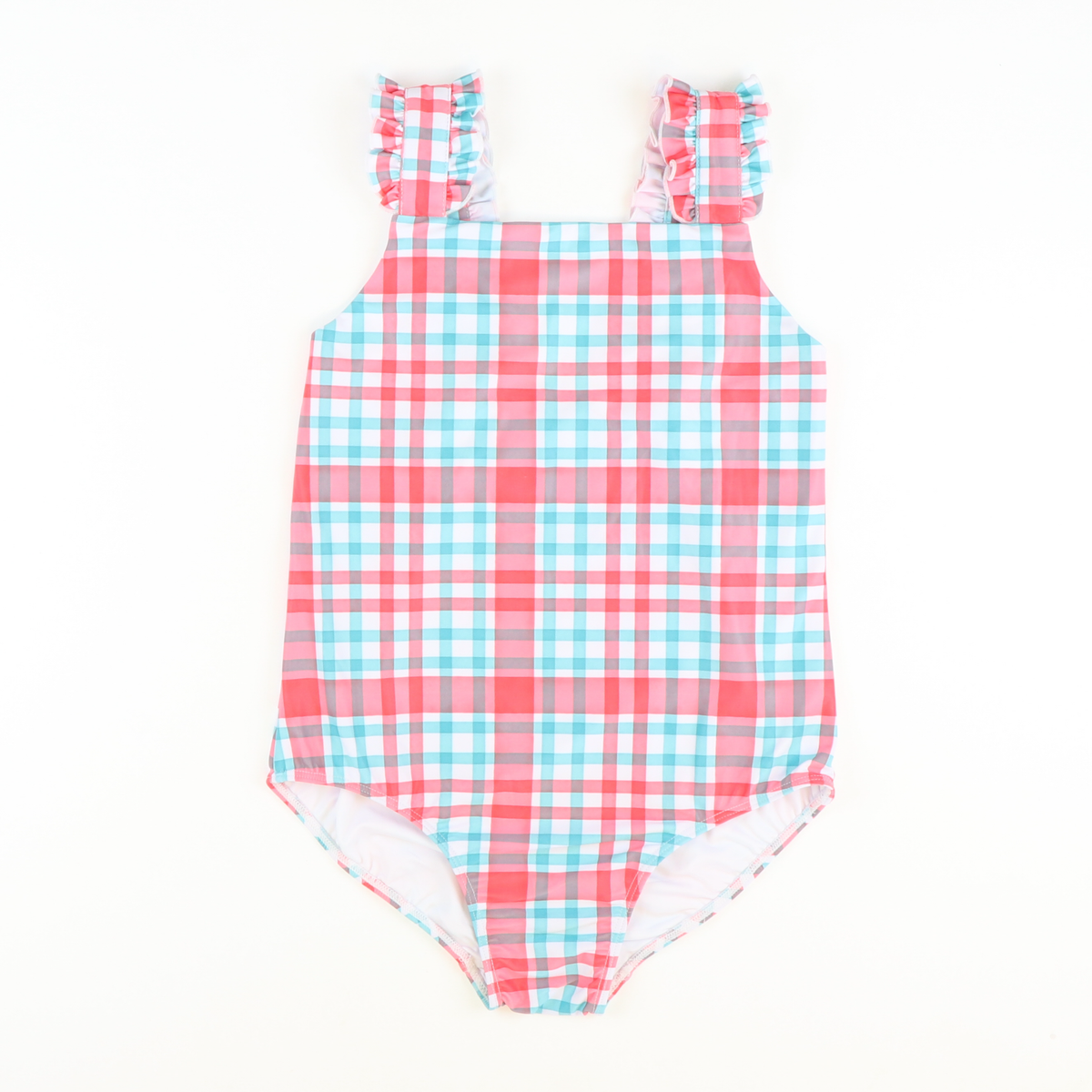 Palm Beach Plaid One-Piece Swimsuit
