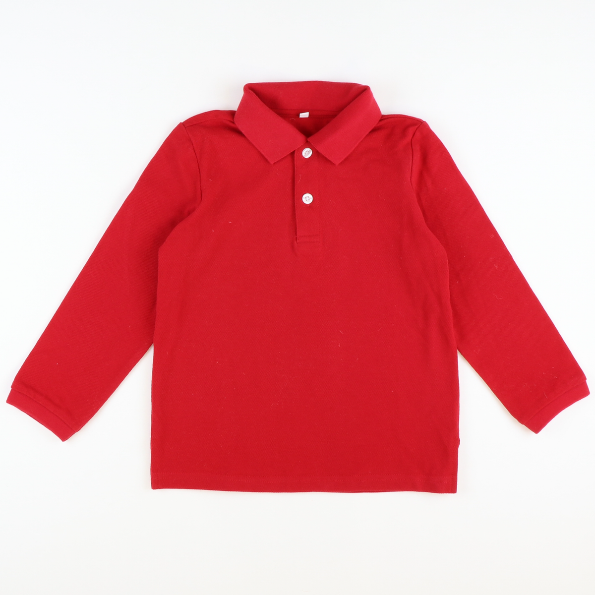 Signature Long Sleeve Polo - Red