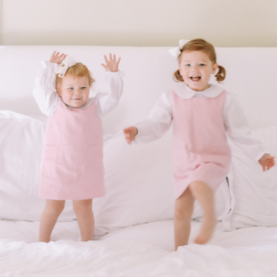 Classic Corduroy Jumper - Light Pink